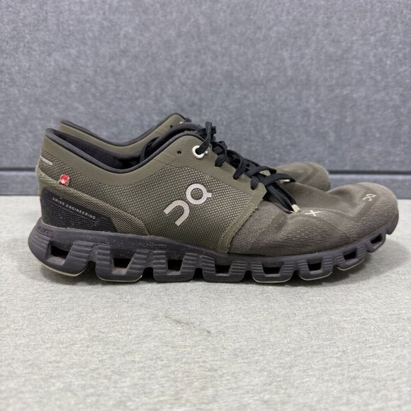 On Cloud X 3 Men's Running Shoes Olive Reseda  60.98704 - Size 8 Cloudtec Walk - Picture 1 of 9